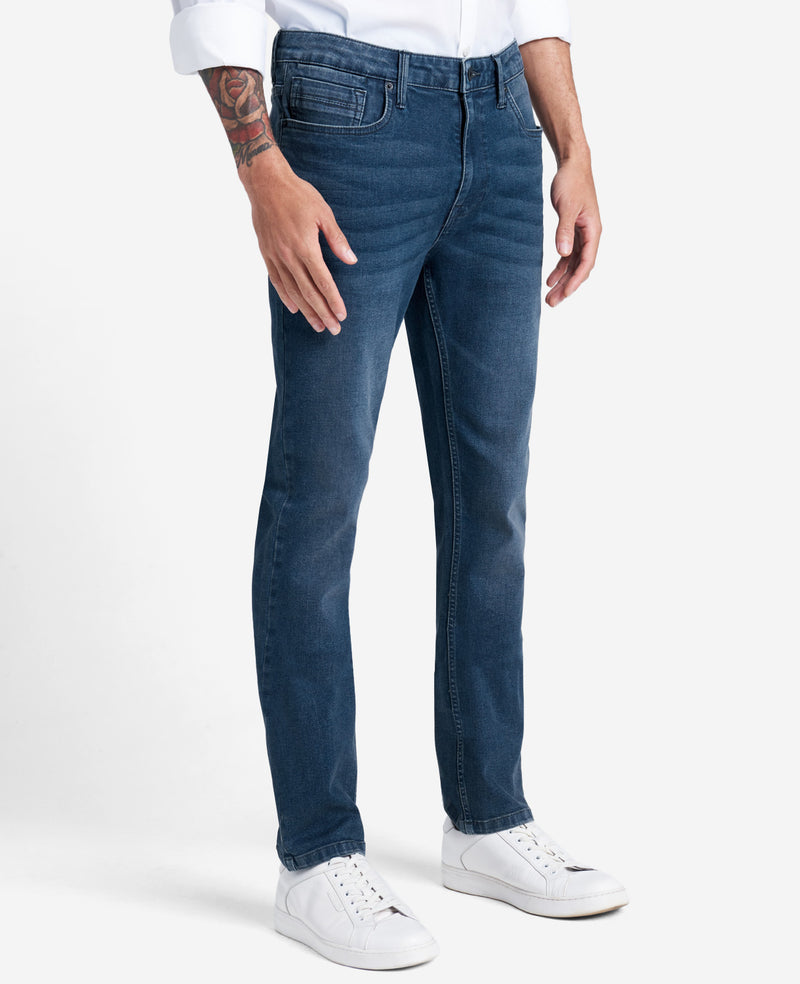 Buy Blue Mid Rise Leon Slim Fit Jeans for Men Online at Selected Homme |  114543301
